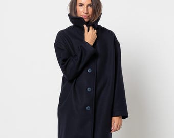 Style Arc | Sizes 10 - 22 | Gracie Coat and Headscarf | PDF sewing pattern