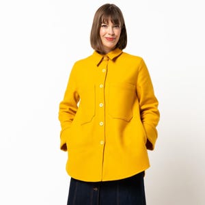 Style Arc | Sizes 4 - 16 | Logan Shacket Pattern | PDF sewing pattern for printing at home or print store