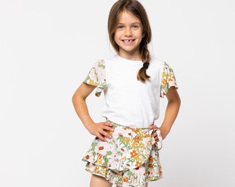 Style Arc  K I D S | Sizes 2 - 8 | Margot Kids Short | PDF sewing pattern for printing at Home or Print store