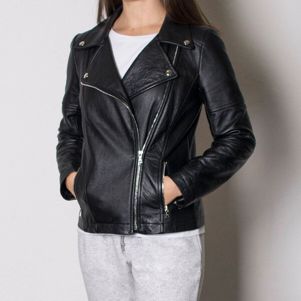 Women Leather Jacket - Etsy