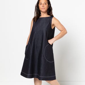 Style Arc | Sizes 10 - 22 | Lena shift Dress Pattern | PDF sewing pattern for printing at home or print store