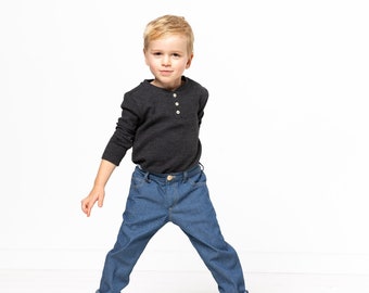 Style Arc K I D S | sizes 2 - 8 | Carlisle Kids Jean | PDF sewing patterns for printing at Home or Print store