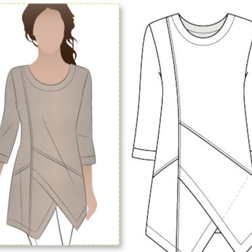Lani Woven Tunic Sizes 18 20 22 Women's Top PDF - Etsy
