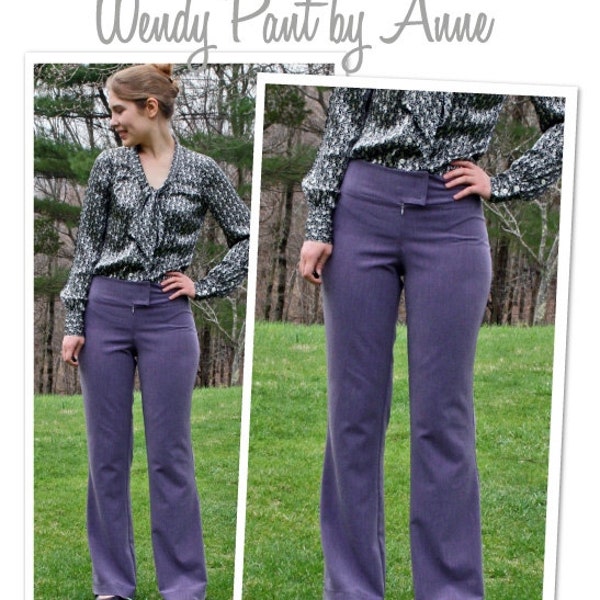 Wendy Stretch Pant - Sizes 16, 18, 20 - Women's Sewing Pattern, Downloadable PDF pattern by Style Arc, Wide Waist Pull on Pant, trousers