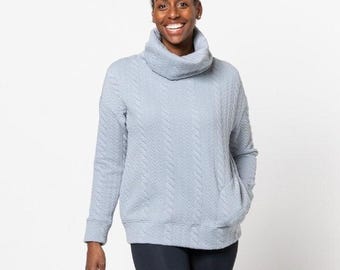 Style Arc | Sizes 4 - 16 | Brooklyn Knit Top | PDF sewing pattern for printing at home or print store