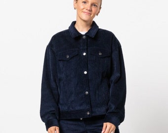 Style Arc | Sizes 18 - 30 | Stevie Jean Jacket | PDF sewing pattern for printing at home or print store