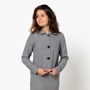 Arc de style | Tailles 4 - 16 | Veste Harriet | Patron PDF à imprimer à la maison ou en imprimerie