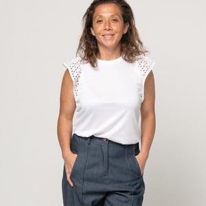 Style Arc | Sizes 10 - 22 | Petal Knit Top | PDF pattern for printing at home or print store