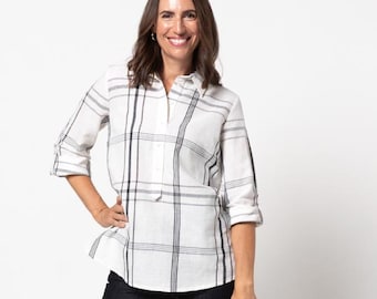 Style Arc | Sizes 10 - 22 | Lennie Overshirt | PDF pattern for printing at home or print store