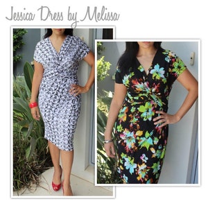 Jessica Dress - Sizes 10, 12, 14 - PDF dress sewing pattern for printing at home by Style Arc - Instant Download - Sewing Project