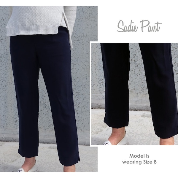 Sadie Pant // Sizes 10, 12 & 14 // PDF Women's Pant Sewing Pattern for Instant Download