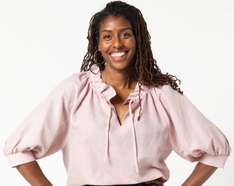 Style Arc | Sizes 10 - 22 | Reynolds Woven Top | PDF pattern for printing at home or print store