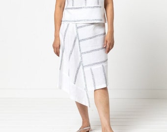 Style Arc | Sizes 10 - 22 | Quinn Woven Skirt | PDF pattern for printing at home or print store