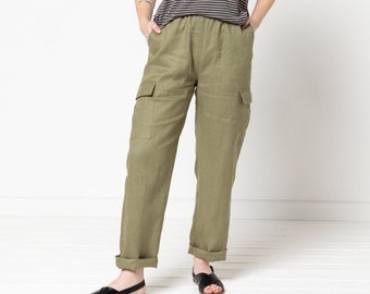 Style Arc | Sizes 10 - 22 | Delta Cargo Pant Pattern | PDF pattern for printing at home or print store