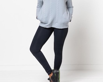 Style Arc | Sizes 10 - 22 | Laura Knit Legging | PDF pattern for printing at home or print store