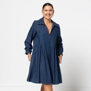 Style Arc | Sizes 4 - 16 | Xanthe Woven Dress Pattern | PDF pattern for printing at home or print store