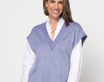 Style Arc | Sizes 4 - 16 | Keith Knit Vest | PDF pattern for printing at home or print store
