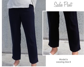 Sadie Pant // Sizes 4, 6 & 8 // PDF Women's Pant Sewing Pattern for Instant Download