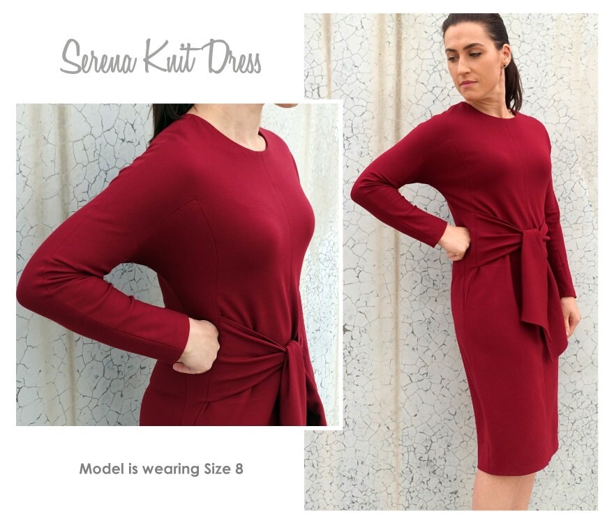 Serena Knit Dress Sizes 10 12 14 Women 