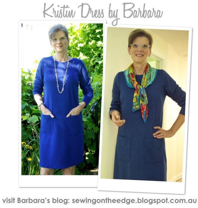 Kristin Dress Sizes 22 24 26 Women's knit dress PDF | Etsy