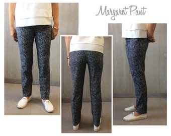 Margaret Stretch Woven Pant - Sizes 16, 18 & 20 - Women's Pant PDF Sewing Pattern by Style Arc - Sewing Project - Digital Pattern