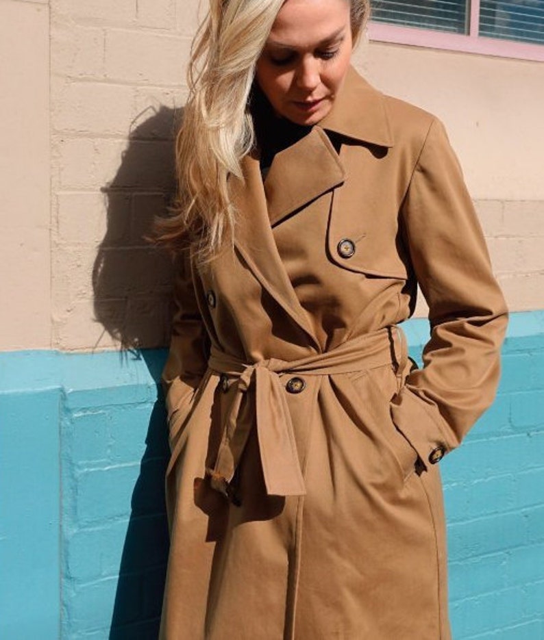 Tracy Trench Trench Coat Sizes 16 18 20 Casual Classic - Etsy