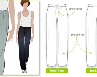 Anna Pant // Sizes 4, 6 & 8 // Women's Sewing Pattern for Instant Download