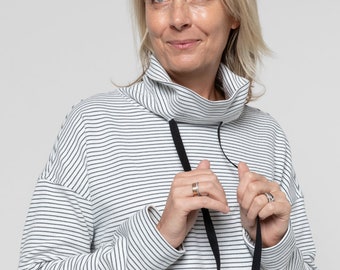 Style Arc Cartamodello Cucito – Top Maglia Verity Con Collo A Imbuto E Maniche Lunghe – Taglie 4-16 – Progetto Facile/Medio