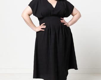 Style Arc | Sizes 4 - 16 | Bronte Woven Dress Pattern | PDF sewing pattern for printing at home or print store