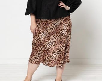 Style Arc | Sizes 18 - 30 | Genoa Bias Cut Skirt Pattern | PDF pattern for printing at home or print store