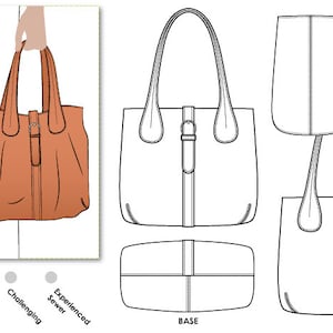 London Tote Bag - PDF Pattern for Women by Style Arc - Sewing Projects - Digital pattern for instant download