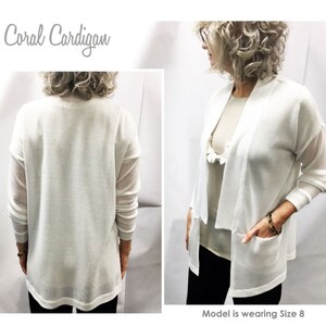 Como Knit Cardigan Style Arc Sewing Pattern 007
