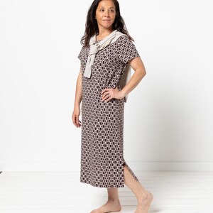 Style Arc | Sizes 10 - 22 | Blanche Knit Dress Pattern | PDF sewing pattern for printing at home or print store