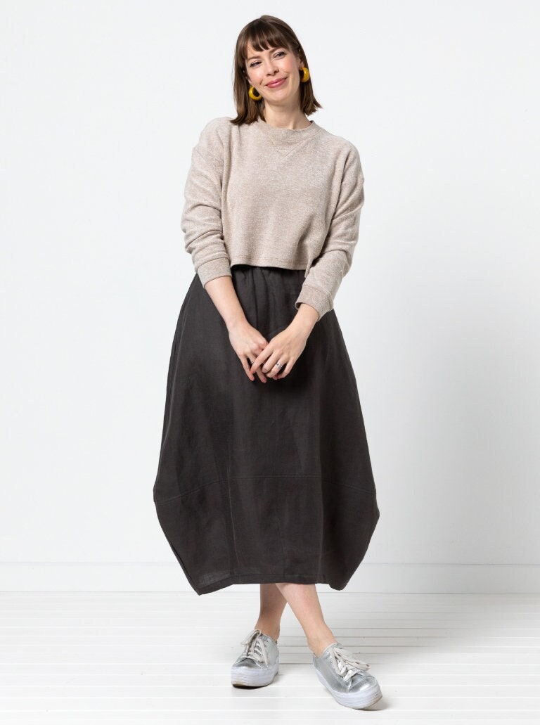 【ANDAR】 Woven Pocket Long Skirt /追跡付 Style Arc | Sizes 10 - 22 | Ayla Woven Skirt Pattern | PDF