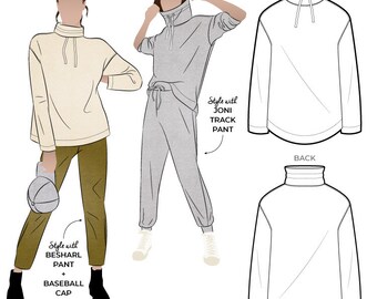 Style Arc Modello da cucito - Verity Knit Top (Taglie 18-30