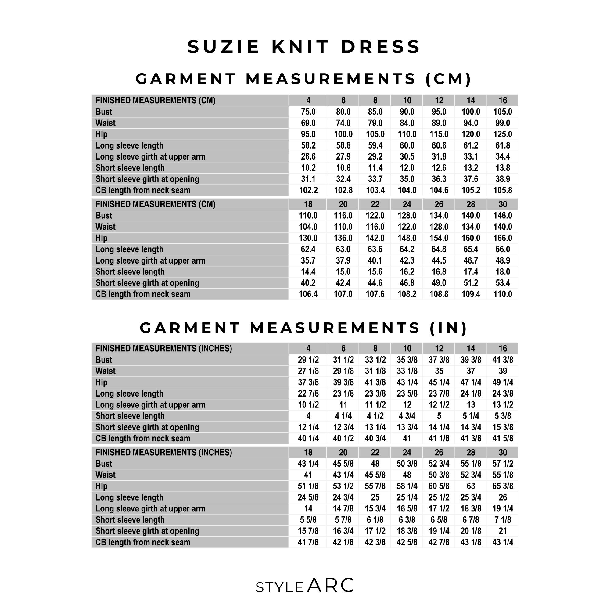 Patron De Couture Robe Suzie Style Arc - Taille 38 à 50, Modèle Enfilable Manches Courtes Ou Longues - 12