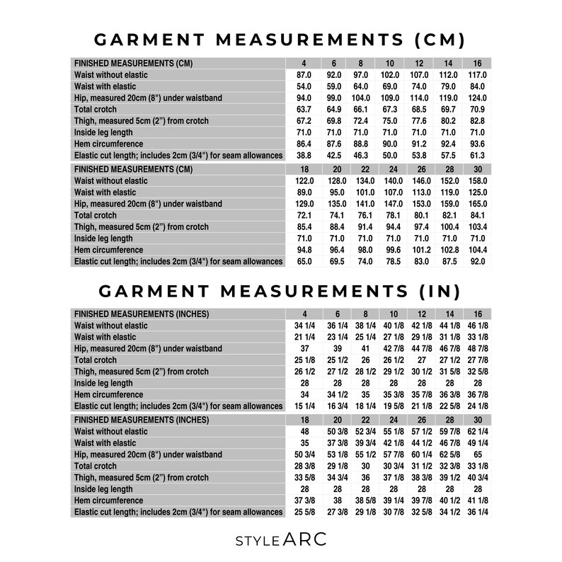 Style Arc Sizes 4 16 Loddon Woven Pant PDF pattern for printing at home or print store image 10