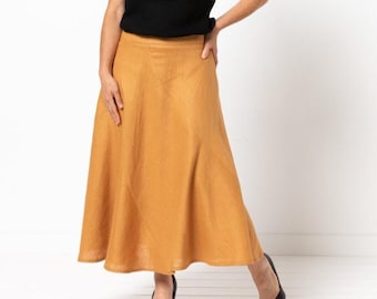 Style Arc | Sizes 4 - 16 | Haven Woven Skirt Pattern | PDF sewing pattern for printing at home or print store
