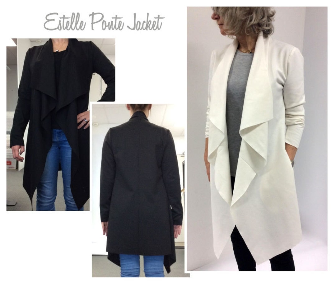 Gå vandreture Utilgængelig Ritual Sewing Pattern Estelle Ponte Jacket Sizes 16 18 & 20 - Etsy