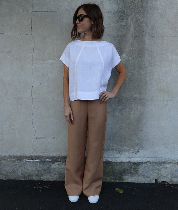 Mckenzie Woven Pant Sizes 22 24 26 Slight Flared Leg and - Etsy