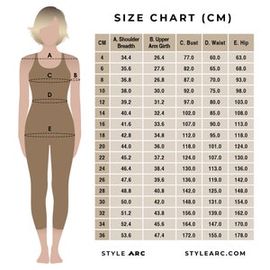 Style Arc Sizes 18 30 Mary Shift Dress Pattern PDF pattern for printing at home or print store image 9