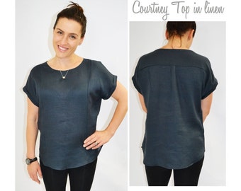 Courtney Top - Sizes 6, 8 and 10 - Womens Top PDF Sewing Pattern by Style Arc - Sewing Project - Digital Pattern