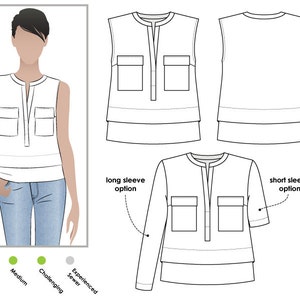 Transeasonal Sewing Pattern Bundle Sizes 22, 24 & 26 Women's Pant, Top ...