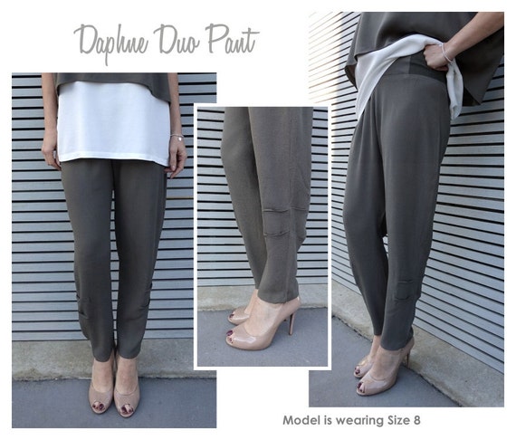 Daphne Duo Pant Sewing Pattern Sizes 10 12 14 | Etsy