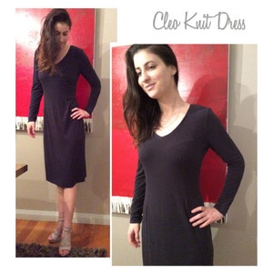 Cleo Knit Dress Sizes 10, 12, 14 Women's Jersey Dress PDF Sewing Pattern by Style Arc Sewing Project Digital Pattern image 2