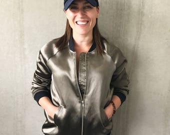 Bobbi Bomber + Bonus Baseball Cap - Sizes 8, 10, 12 - Style Arc PDF Sewing Pattern - Women's Bomber Jacket