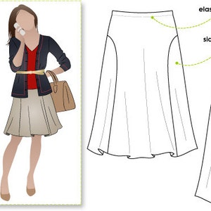 Susan Skirt - Sizes 16, 18, 20 - Women's Jersey Skirt PDF Sewing Pattern by Style Arc - Sewing Project - Digital Pattern