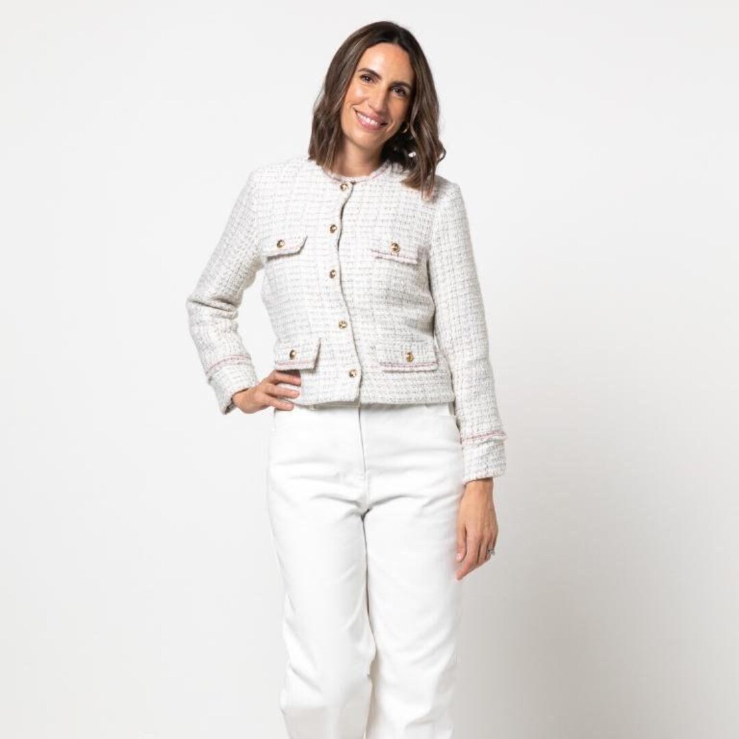 Style Arc | Sizes 10 - 22 | Delphine Woven Jacket | PDF