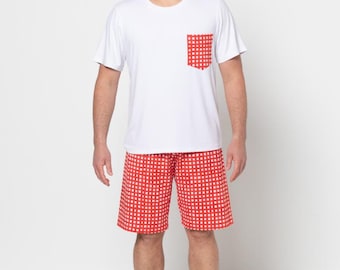 Stijlboog | Maten 3XL - 9XL | Gebreide pyjama's voor heren | Pdf-patroon om thuis of in de drukkerij af te drukken