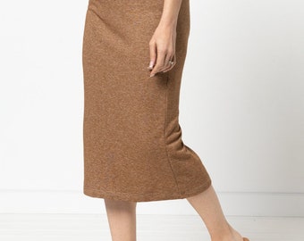 ponte knit knit midi skirt inch